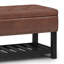 Banc de repose-pieds avec cadre en bois massif Lomond-1885677478