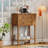Narrow Console Table, Slim Sofa Table With Three Storage Drawers And Bottom Shelf-111466222