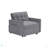 Sofa Bed Chair 3 In 1 Convertible, Recliner, Single Recliner, Suitable For Small Spaces With Adjustable Back Black-2006413319