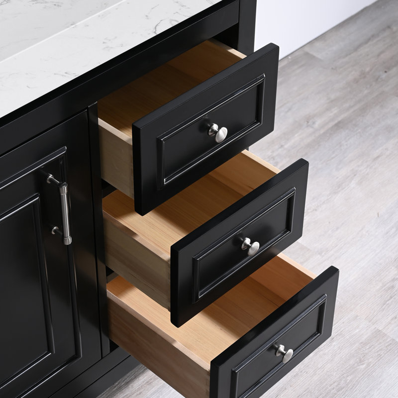 Meuble-lavabo simple 36 po avec plateau Brionie