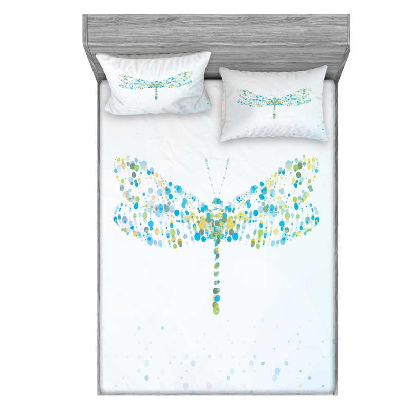 Microfiber Sheet Set, Queen Sheet Set with Fitted Sheet