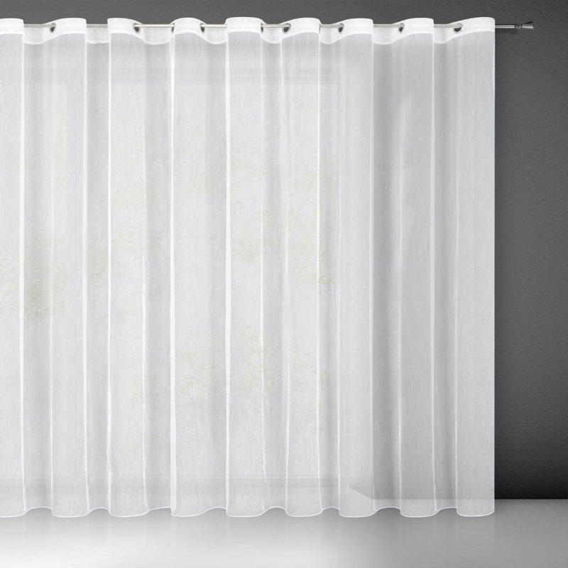 Aailiyah Room Darkening Curtain Pair, White, 250cm W x 350cm L
