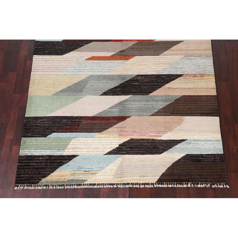 Tapis abstrait en laine Gabbeh