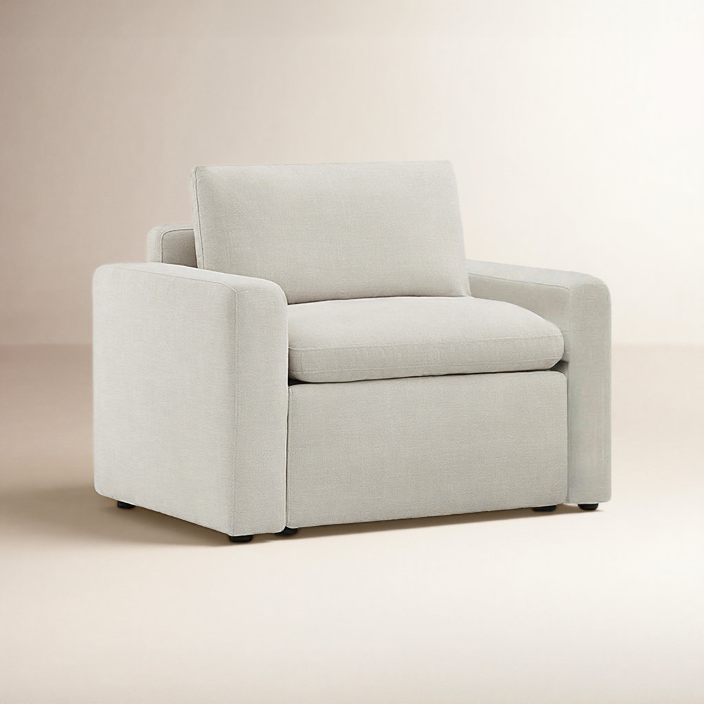 44" Linen Power Recliner
