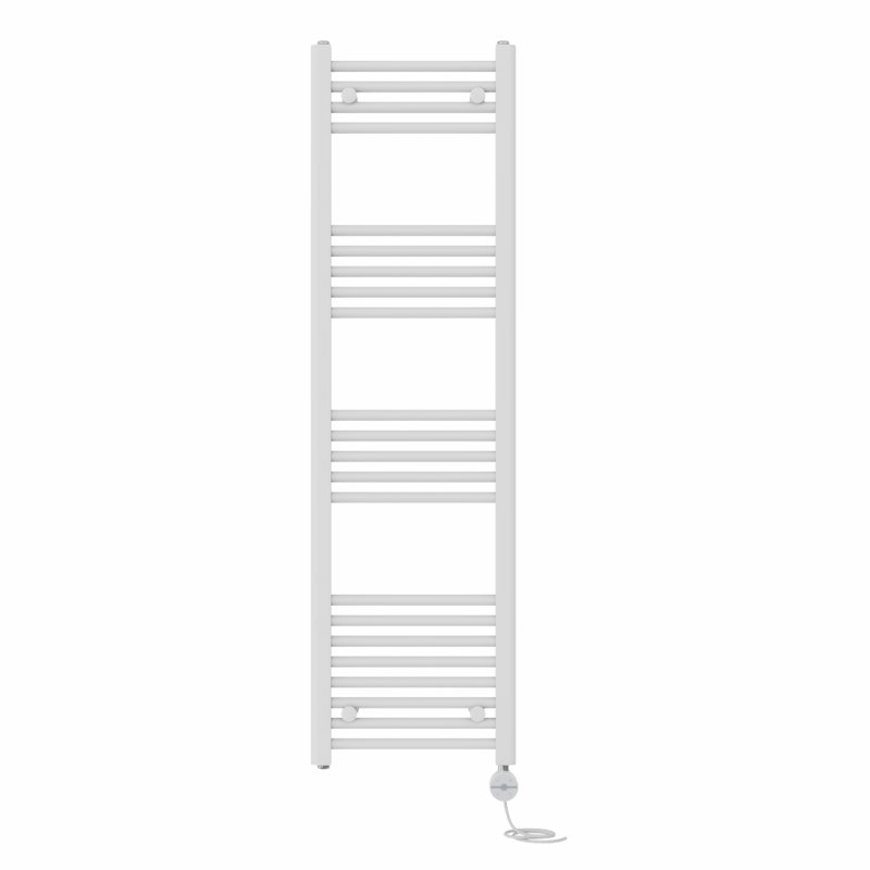Dorinda  Straight Towel Rail Heated Towel Rails, 140cm H x 30cm W x 3cm D, Anthracite