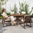 Durable Outdoor Patio Set For 6 - Spacious Round Table With Padded Chairs&Umbrella Hole For Outdoor Entertaining-1332381299
