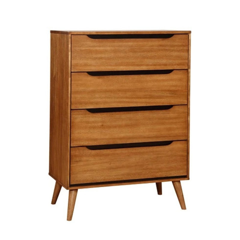 Commode 1 pièce style Mid-Century moderne, Chêne