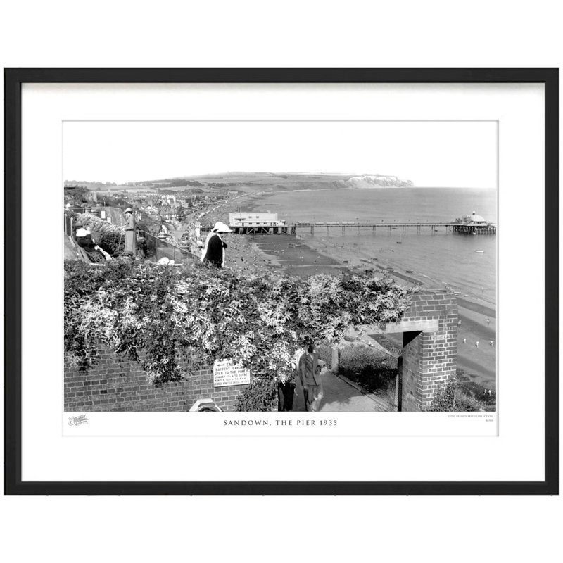 Sandown, The Pier 1935 - Single Picture Frame Print, 45cm H x 60cm W x 2.3cm D