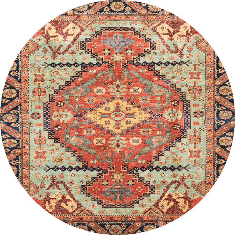 Abstract Indoor Rug, Round 3'