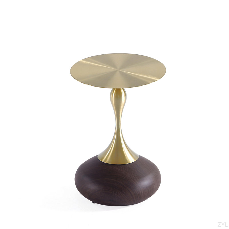 Patchin End Table In Brown And Gold
