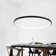 Stockham 1-Light Unique Geometric LED Pendant Circle Ring Chandelier Remote Dimmable