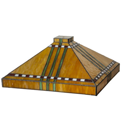 Prairie 8'' H Glass Square Lamp Shade