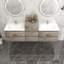 Ensemble de meuble-lavabo mural double 79 po Moreno Bailey-87461368