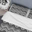 Ensemble de housse de couette en microfibre grise / noire 3 pièces