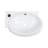 16.5" L x 11" W White Ceramic Oval Wall Mount Bathroom Sink with Overflow