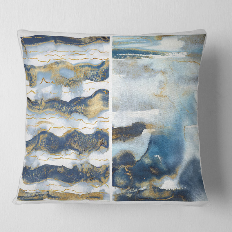 Housse et insert de coussin carré Waves II, 16" x 16"