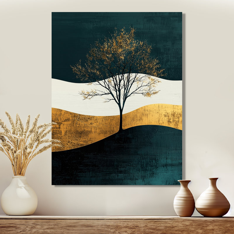 Lamkin - Paysages, art mural, salon, H 32 po x l 16 po, Toile tendue, Ne s’applique pas
