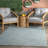 Zarine Handmade Braided Aqua Indoor/Outdoor Area Rug-210314559