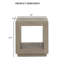 Table de bout carrée 1Pc