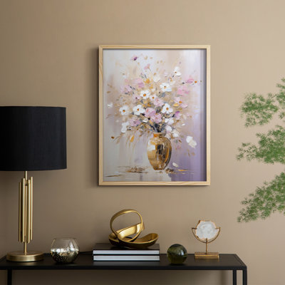 FLORAL Series CCCXLV Framed Print - Solid Wood