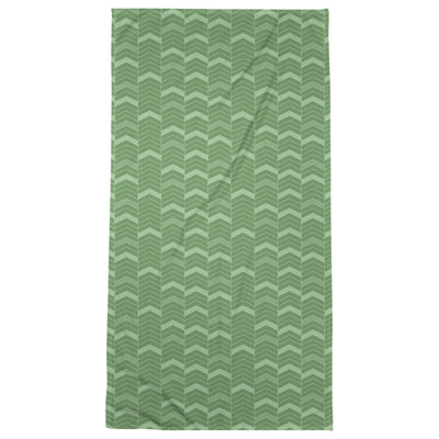 Serviette de bain à chevrons alignés Stephenie