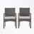 Wicker Armchair set of 2 with soft seat cushion