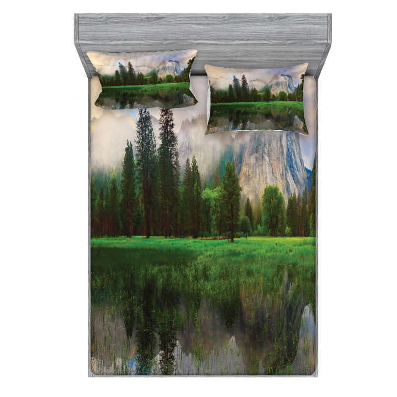 Microfiber Sheet Set, Queen Sheet Set with Fitted Sheet