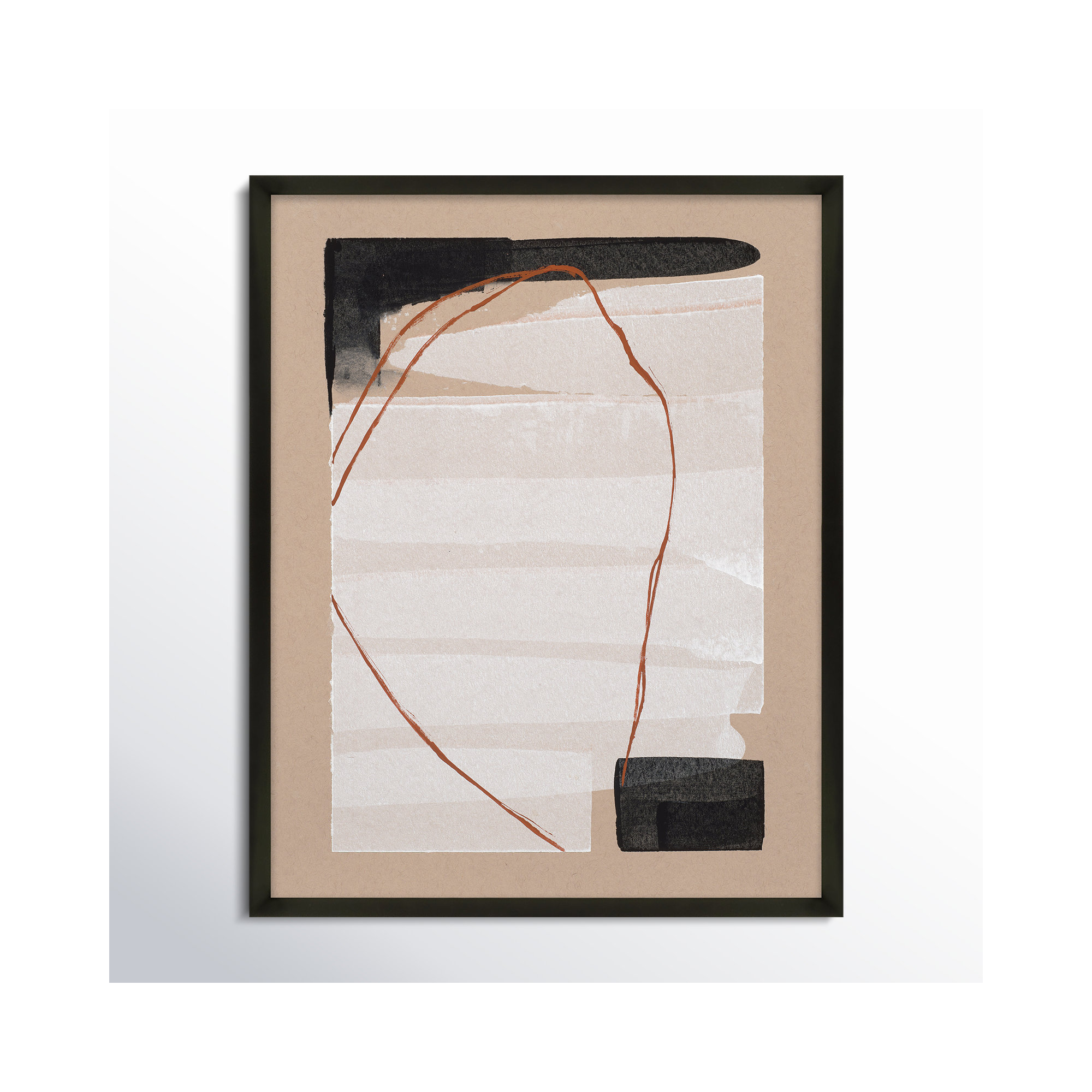 Orange Is The New Black 4 by Andrea Stokes, 20" H x 16" W x 1.25" D, Black Framed