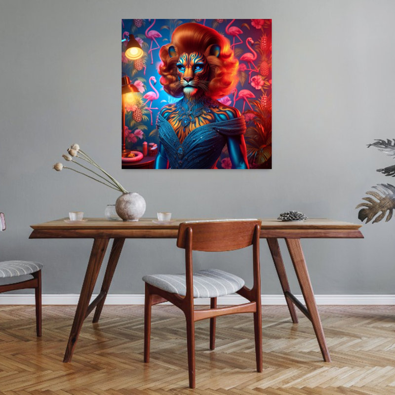 Art contemporain, art contemporain surréel, H 32 po x l 32 po