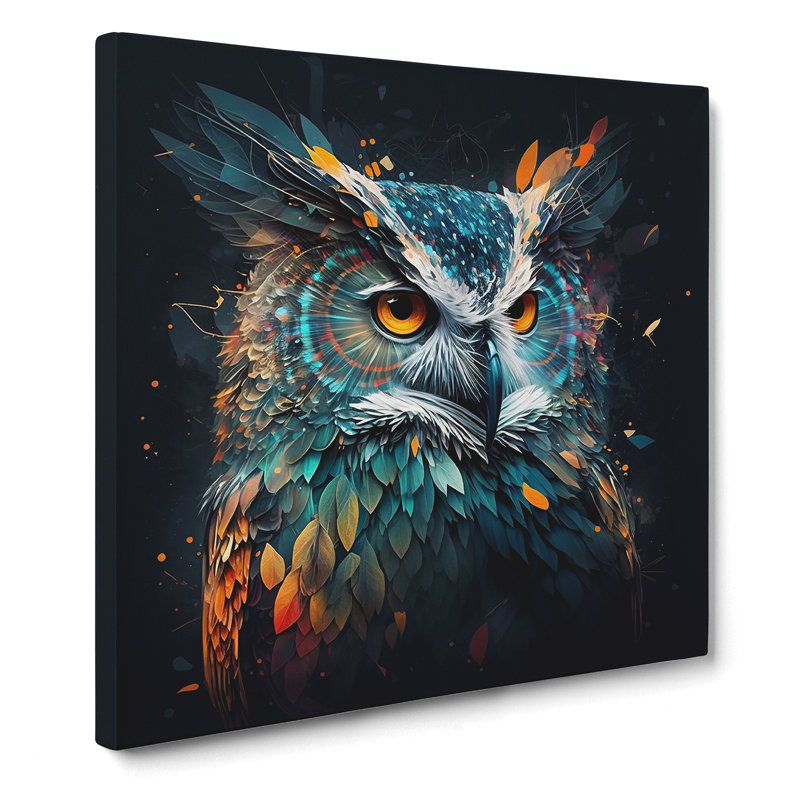 Owl - Wrapped Canvas, 35cm H x 35cm W x 3cm D
