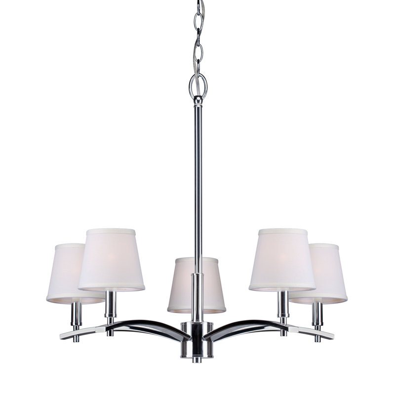 Norvelt 5 - Light Dimmable Chandelier, Chrome