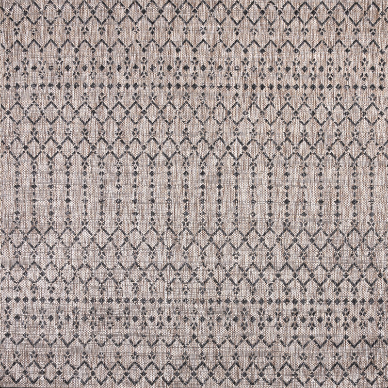 Tapis d'intérieur / extérieur Crompton, Carré 3 pi 1 po, Naturel/noir