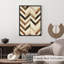 Motif à chevrons abstrait II, reproduction d'art rétro sans cadre-981865272