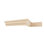 WM49 - Moulure de bois franc massif Crown Crown, H 3 po x P 2 1/8 po x F 3 5/8 po x L 96 po, aulne nuancé