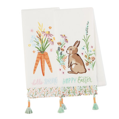  Spring Bunny Dishtowel Set/2