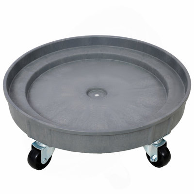 30 Gallon and 55 Gallon Heavy Duty Plastic Drum Dolly – Durable Plastic Drum Cart 900 lb. Capacity- Barrel Dolly with 5 Swivel Casters Wheel