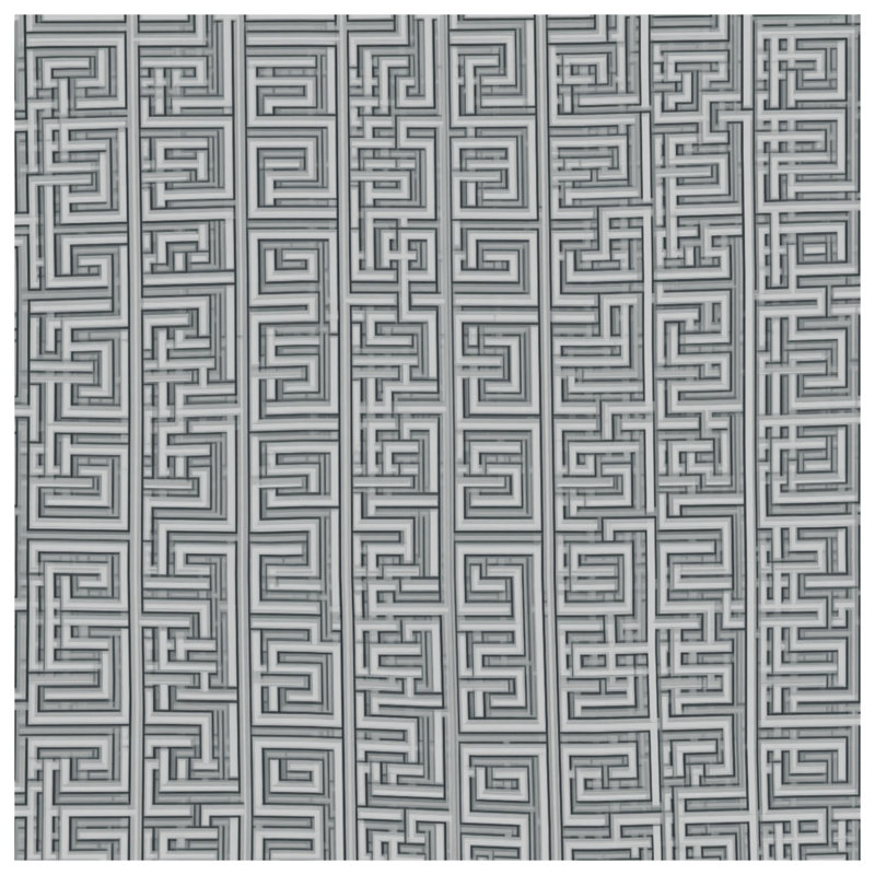 Labyrinth Maze Pattern Shower Curtains Extra Long, L 70 po x H 84 po