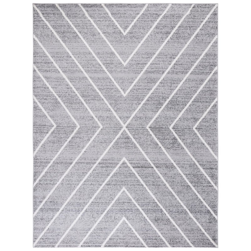 Jarmon Performance Geometric Rug, Square 6'