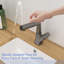 Robinet de lavabo de salle de bain escamotable avec trois modes d'eau, noir bronze