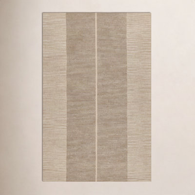 Hand-Tufted Geometric Wool Rug
