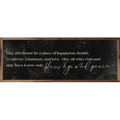 Blessings and Peace Black