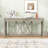 60-Inch Wood Console Table with Spacious Drawers, X-Leg Design-788878810
