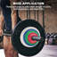 Ensemble de plaques de poids en caoutchouc de couleur - 1,25 / 2,5 / 5 / 10LB, insert en acier de 2 po pour l'entraînement en force Barbell
