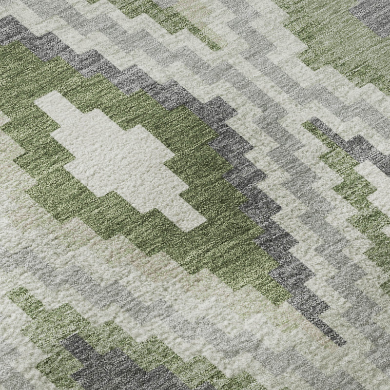 Tapis de qualité supérieure lavable à la machine Mayfield AMF2331, Fougère, 10 pi x 14 pi