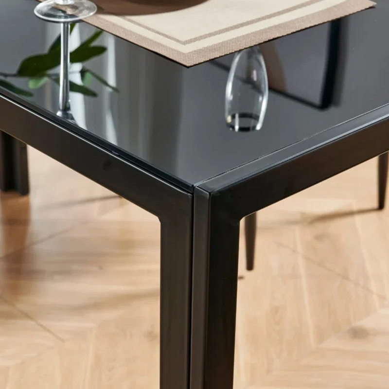 Table à manger Reiner, Noir