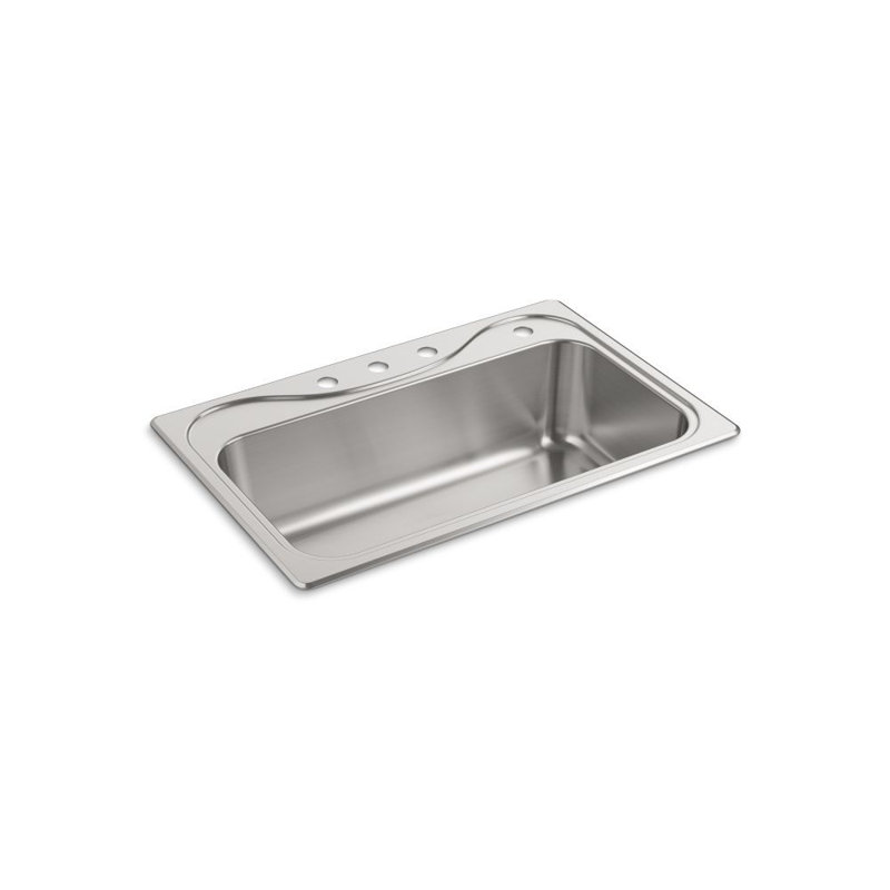 Southhaven 33'' L Stainless Steel Single Basin Kitchen Sink