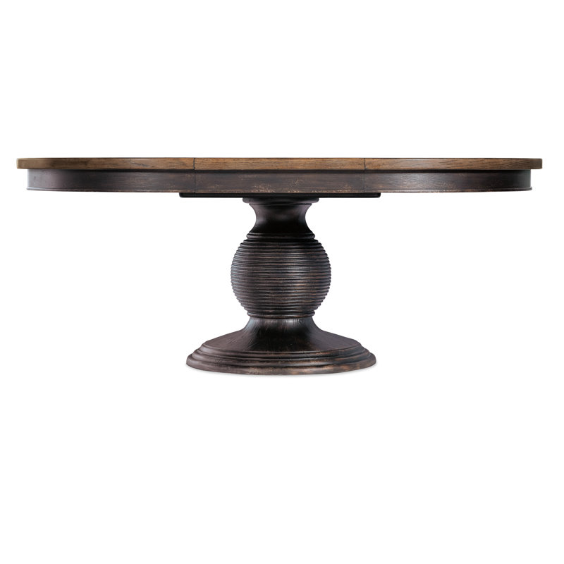 Americana Round 54'' Extendable Dining Table, Molasses