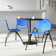 Urban Loft Round Solid Wood Breakroom Table
