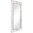 "Antique Champagne Rectangular Beveled Mirror" Featuring a Iron Pipe Frame