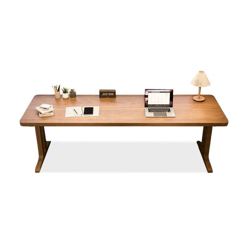 Bureaux rectangulaires en bois massif brun, H 29,53 po x l 70,87 po x P 27,56 po
